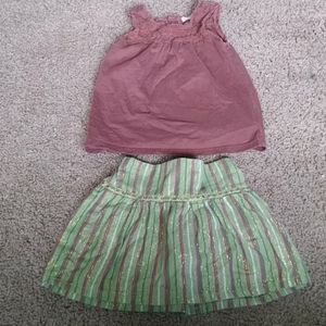 4T skirt and blouse